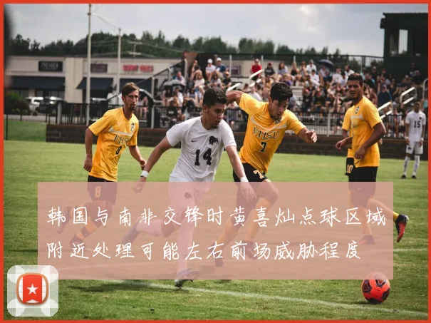 韩国与南非交锋时黄喜灿点球区域附近处理可能左右前场威胁程度